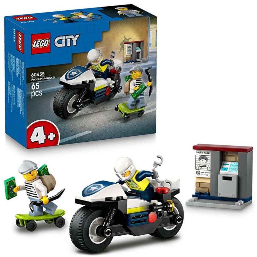 Lego City Polis Motorsiklet Takibi 