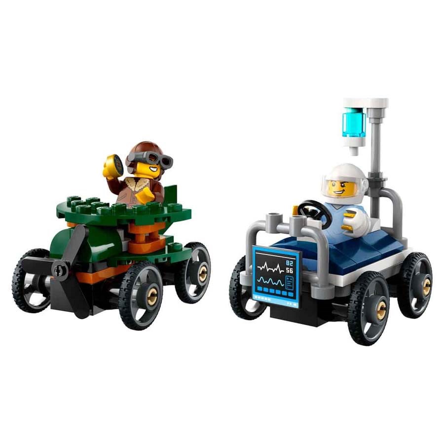 Lego City Uçak Hastane Yatağına Karşı 