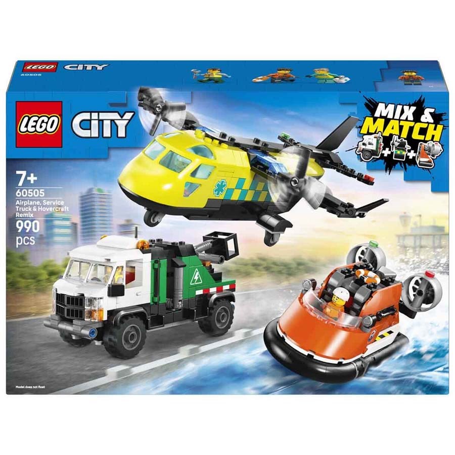 Lego City Uçak Servis Kamyonu Ve Helikopter Maceras 