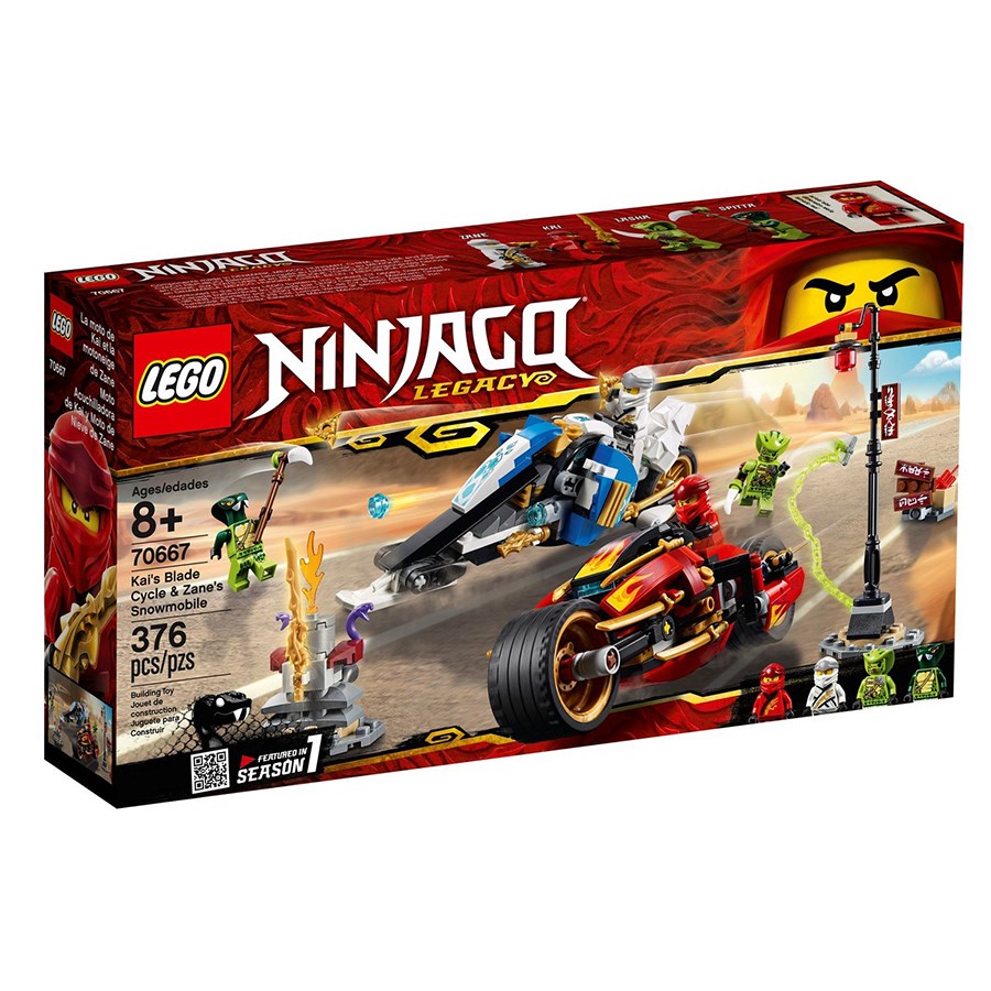 Lego Ninjago Kai'nin Kılıç Motosikleti ve Zane'in Kar Motosikleti 