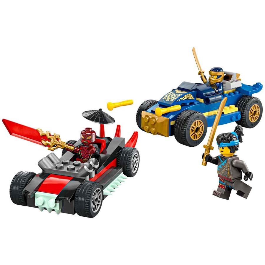 Lego Ninjago Rogue ile Drix Yarış Arabası Düellosu 