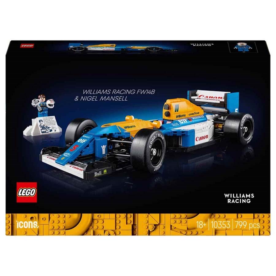 LEGO Icons Williams Racing FW14B ve Nigel Mansel 