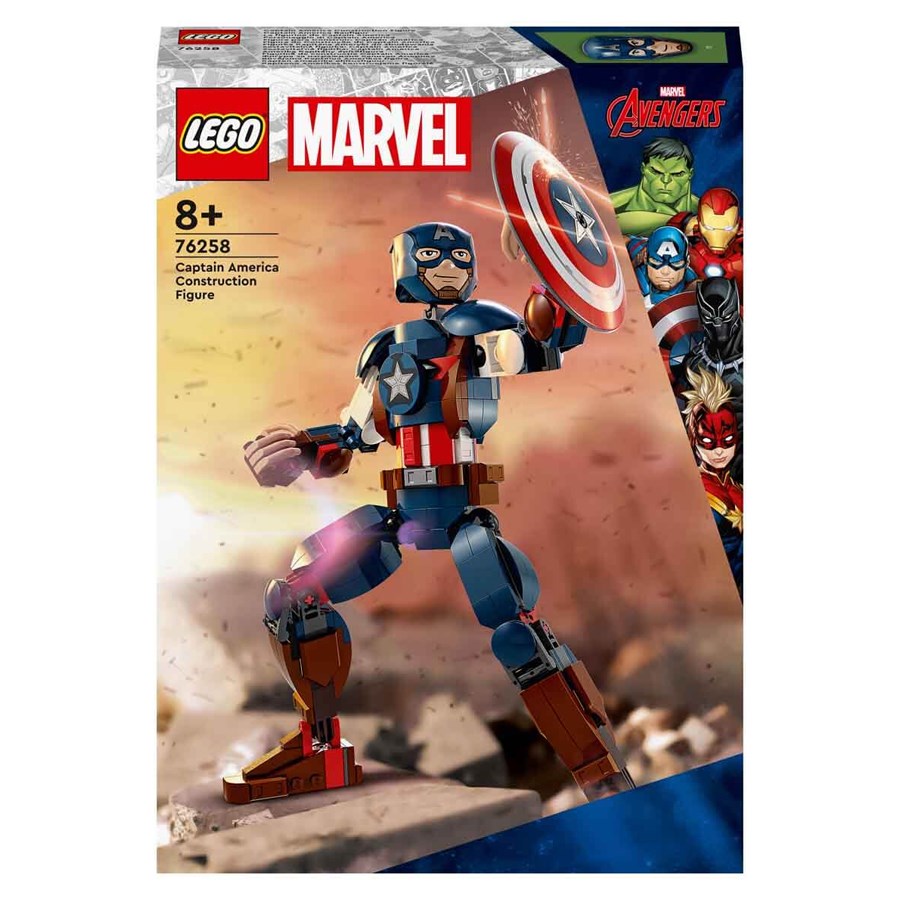 Lego Marvel Kaptan Amerika Yapım Figürü 