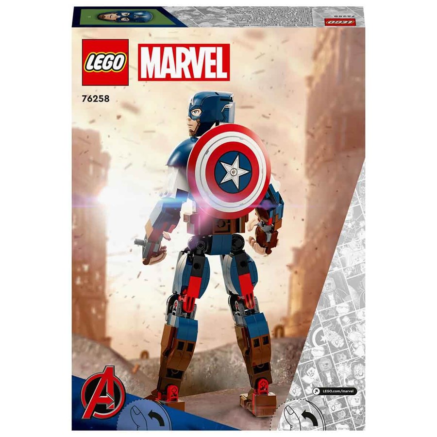 Lego Marvel Kaptan Amerika Yapım Figürü 