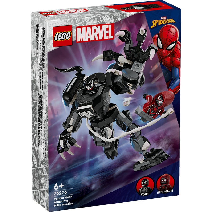 Lego Marvel Venom Robot Zırhı Miles Morales’e Karş 