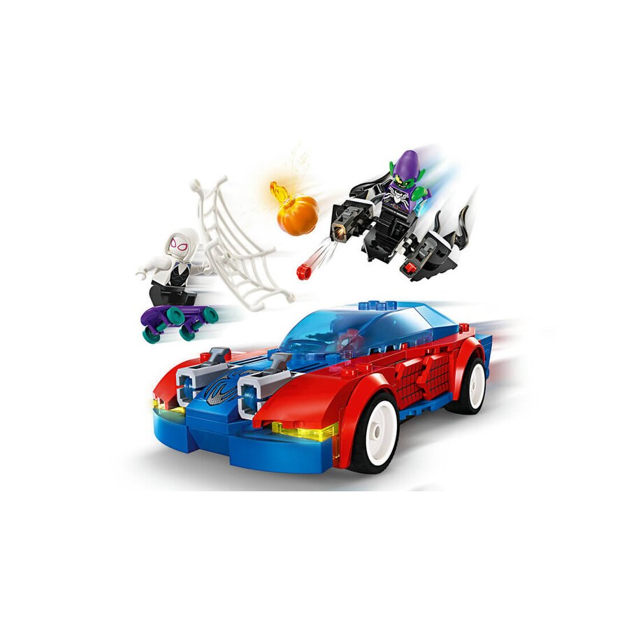 Lego Marvel Örümcek Adam Yarış Arabası ve Venom Gr 