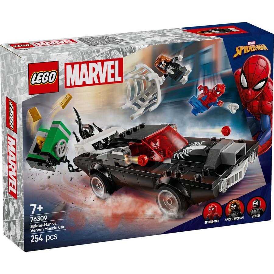 Lego Marvel Örümcek Adam Venom Arabasına Karşı 