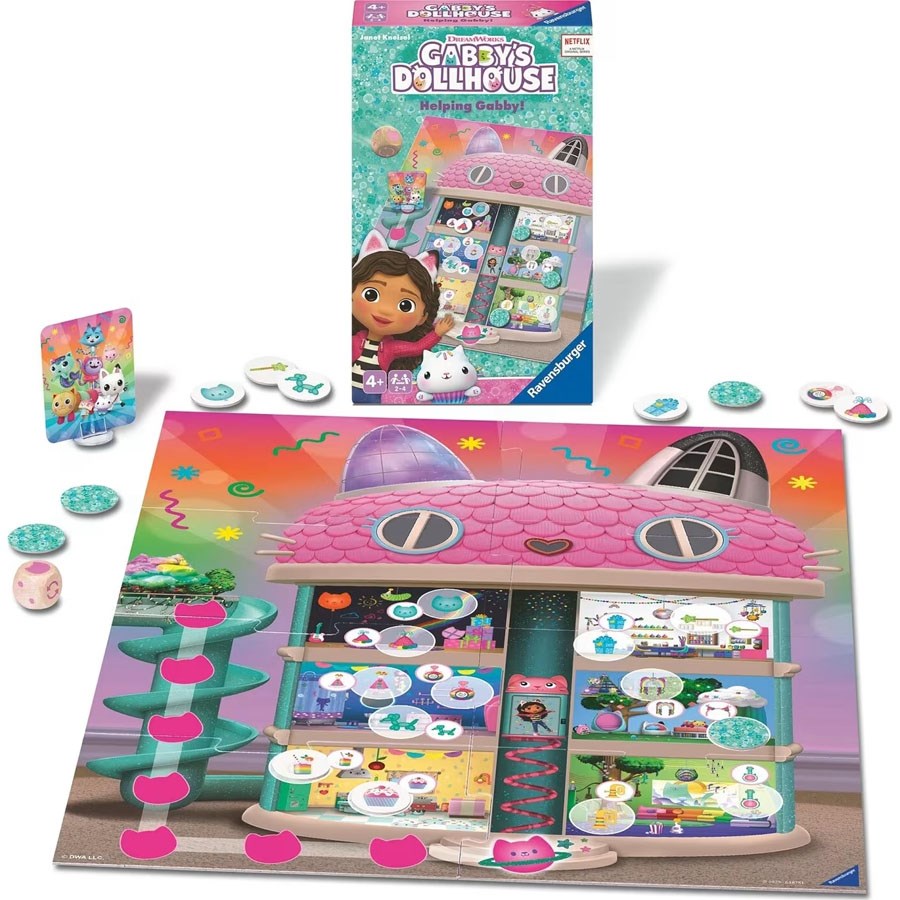 Ravensburger Seyahat Gabbys Dollhouse Kutu Oyunu 