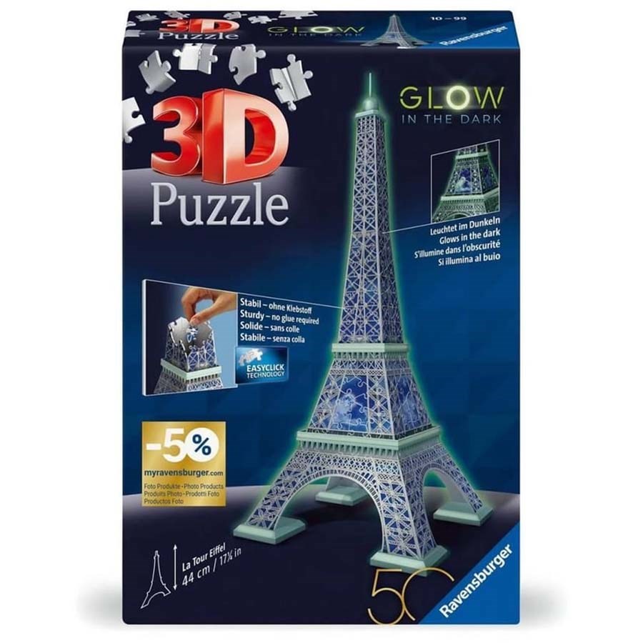 Ravensburger Karanlıkta Parlayan 3D Puzzle Eyfel 