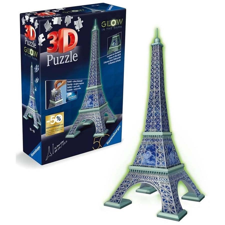 Ravensburger Karanlıkta Parlayan 3D Puzzle Eyfel