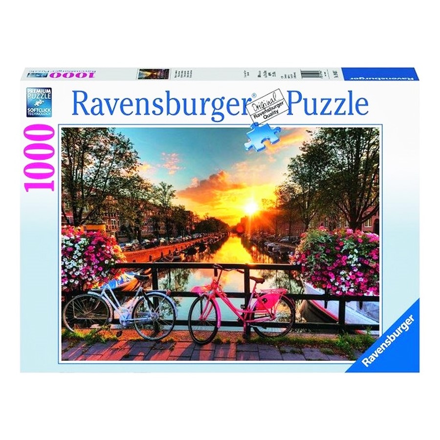Ravensburger Amsterdam'Da Bisiklet - 1000 Parçalı 