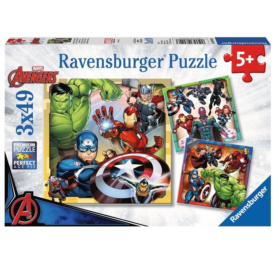 Ravensburger Avengers Puzzle 3x49 Parça 