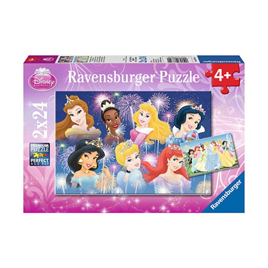 Ravensburger WD Prensesler Puzzle 2x24 Parça 