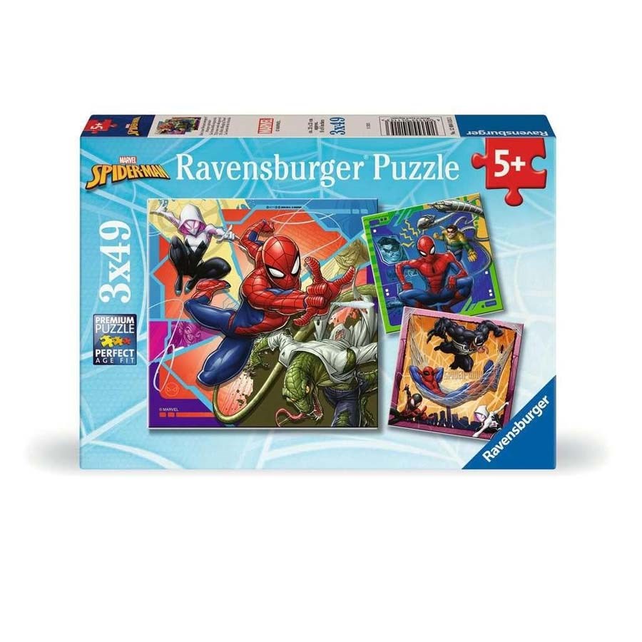 Ravensburger Marvel Spider Man Puzzle 3x49 Parça 