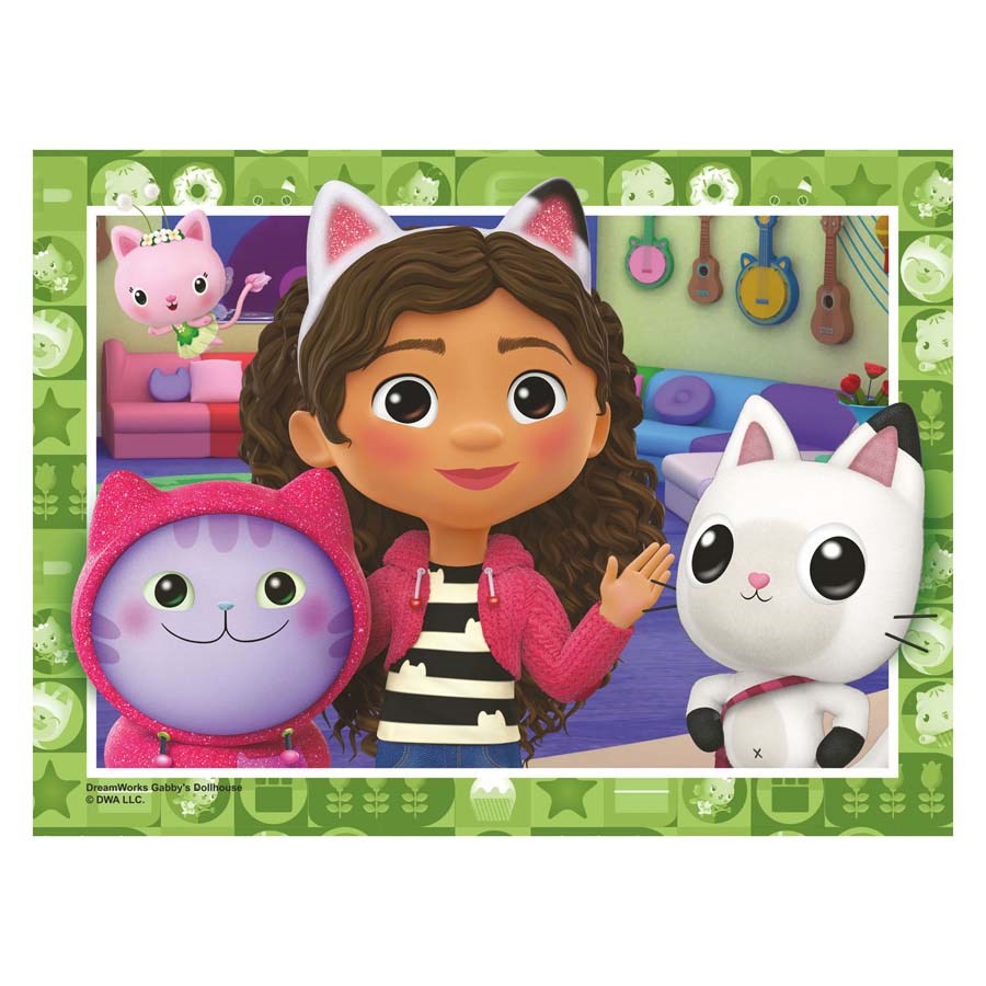 Gabbys Dollhouse 4 In 1 Puzzle 
