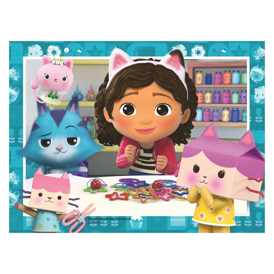Gabbys Dollhouse 4 In 1 Puzzle 