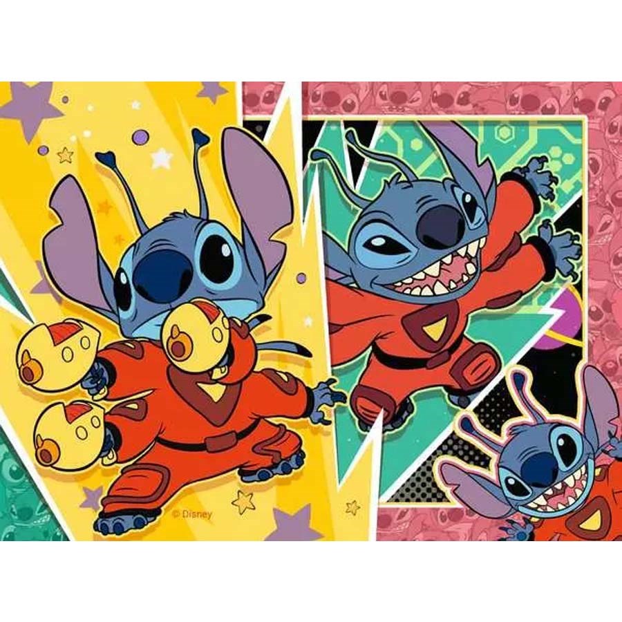 Ravensburger WD Stitch 4 In 1 Puzzle 