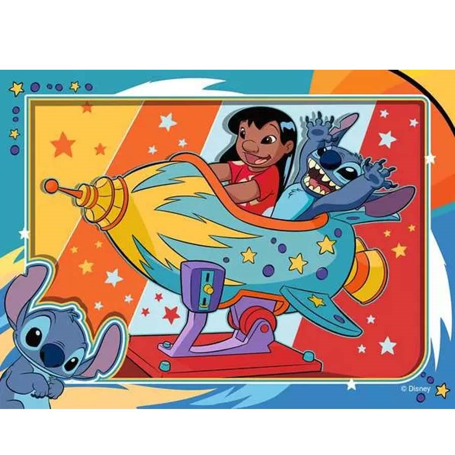 Ravensburger WD Stitch 4 In 1 Puzzle 