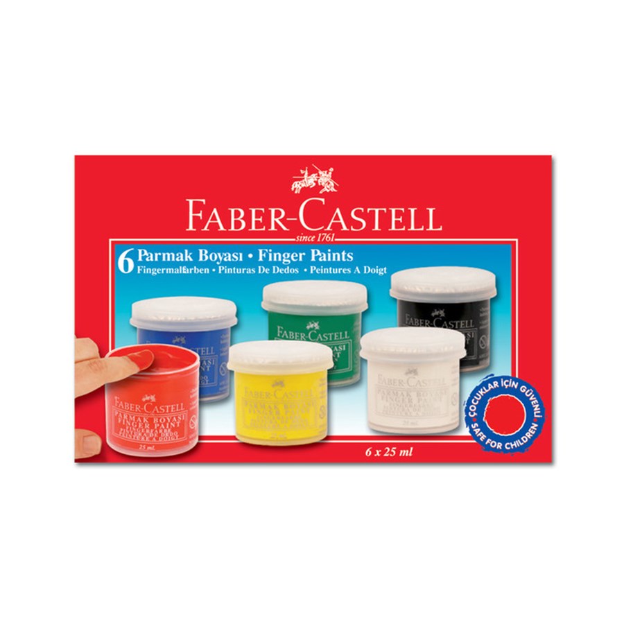Faber Castel Parmak Boyası 6 Renk 
