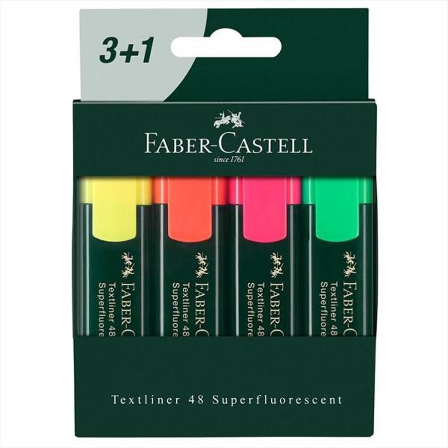 Faber-Castell Textliner Fosforlu Kalem 3+1 