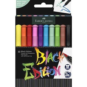 FC Black Edition Keçeli Kalem Fırça Uç 10 Lu