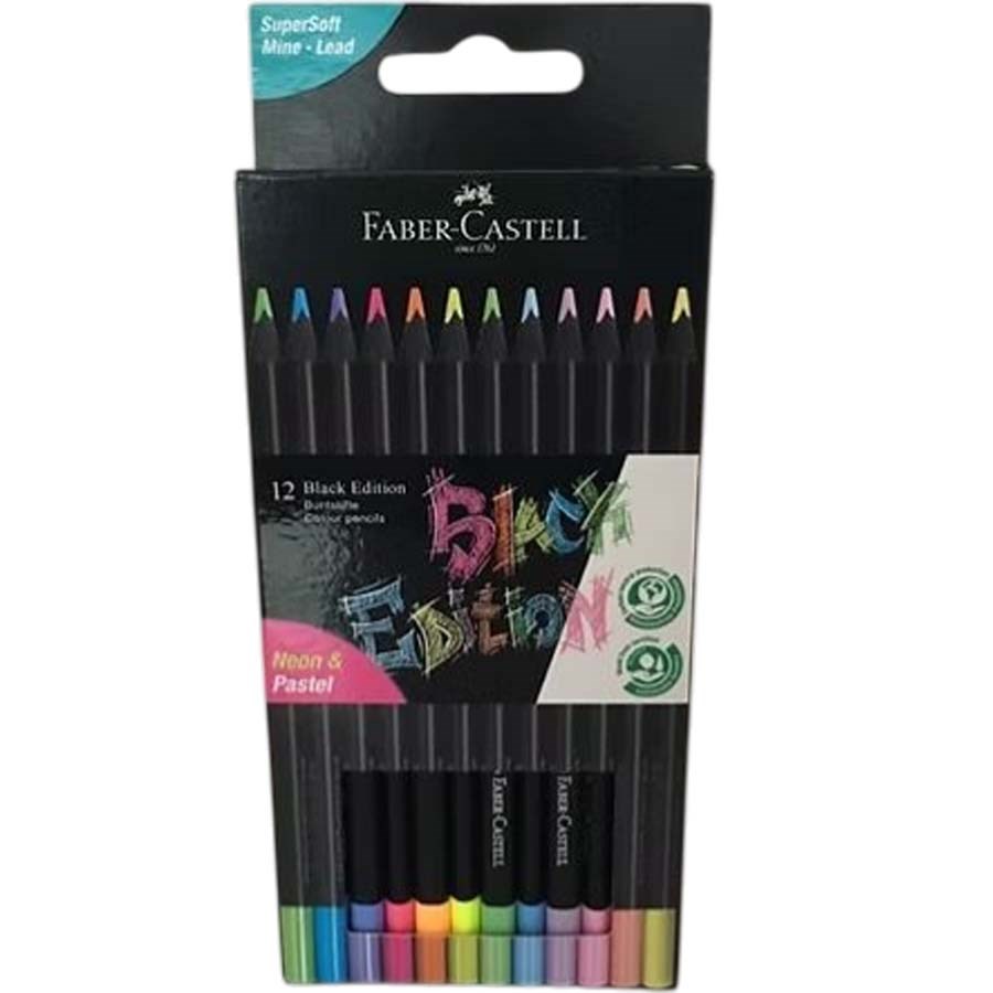 FC Black Edition Boya Kalemi Pastel Neon 12 Renk