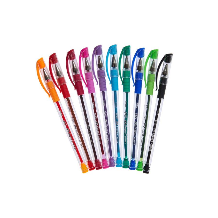 Faber-Castell 10'lu 0.7 mm Renkli Tükenmez Kalem 
