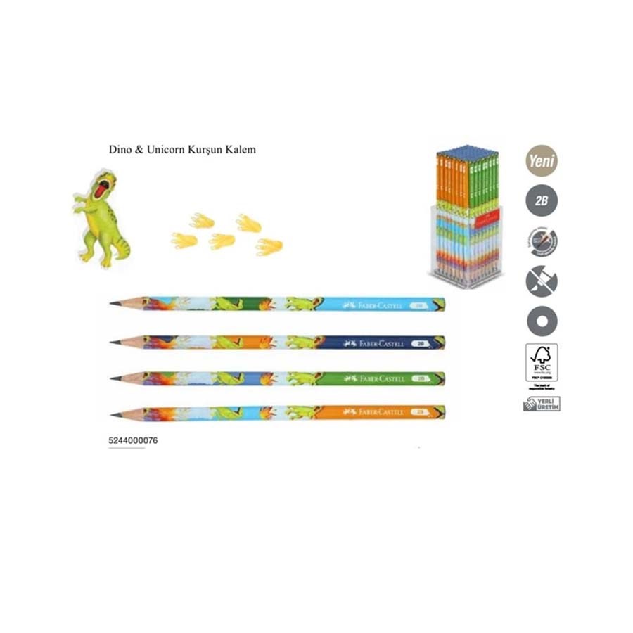 FC Dino Kurşun Kalem 2B 