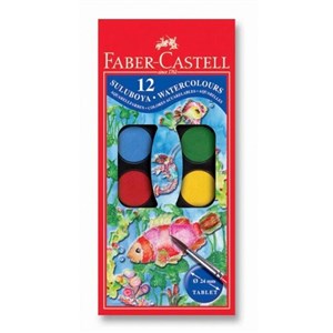 Faber-Castell 12 Renk Küçük Boy Sulu Boya