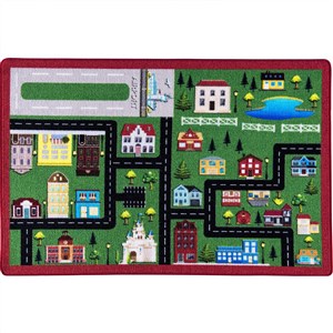 Confetti City Yeşil Bukle Çocuk Halısı 200x290 cm