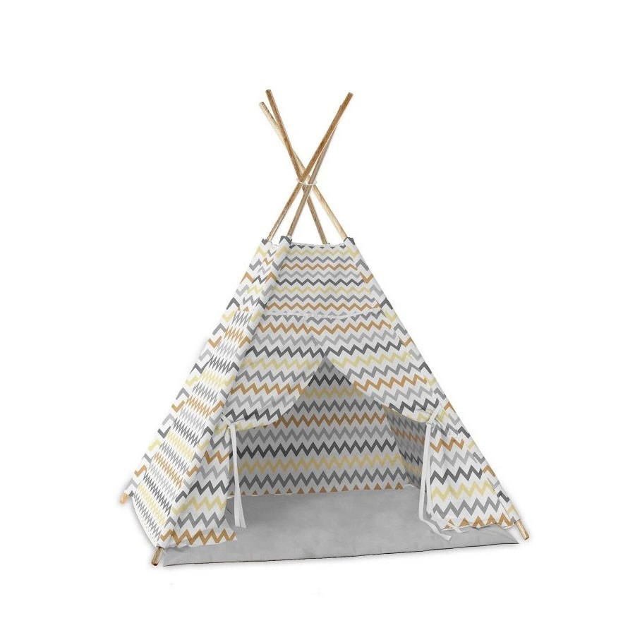 Ahşap Zigzag Oyun Çadırı 