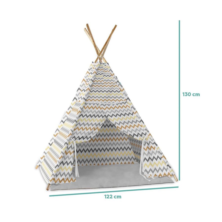 Ahşap Zigzag Oyun Çadırı 