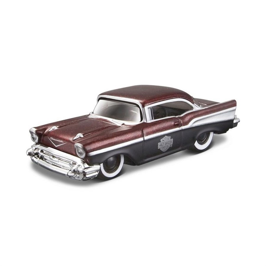 Maisto 1:64 Harley Davidson Model Araba 1957 Cherolet Bel Air