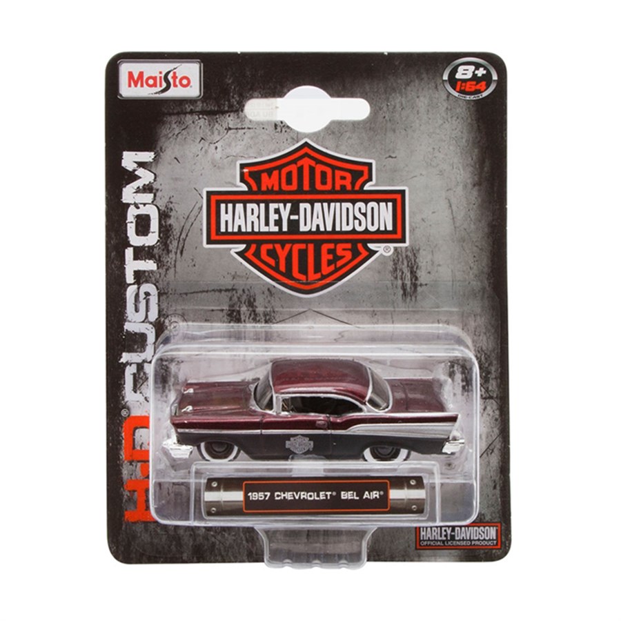 Maisto 1:64 Harley Davidson Model Araba 1957 Cherolet Bel Air