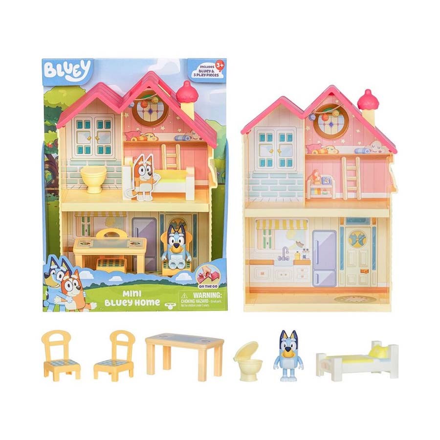 Bluey Mini Ev ve Figür Oyun Seti 