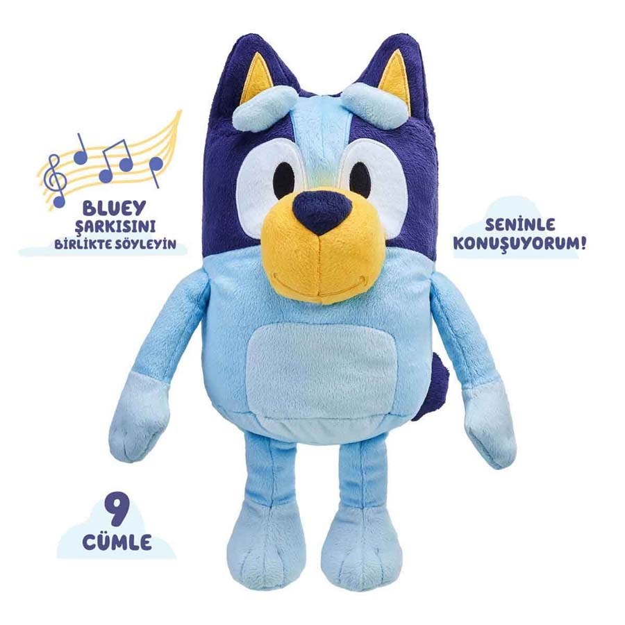 Bluey Türkçe Konuşan Peluş Figür 35 Cm. 