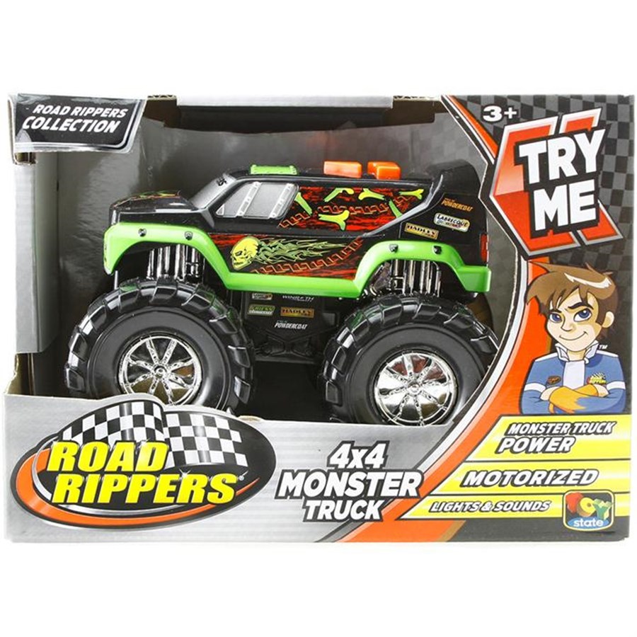 Road Rippers Işıklı ve Sesli Kamyonet Custom Truck Yeşil