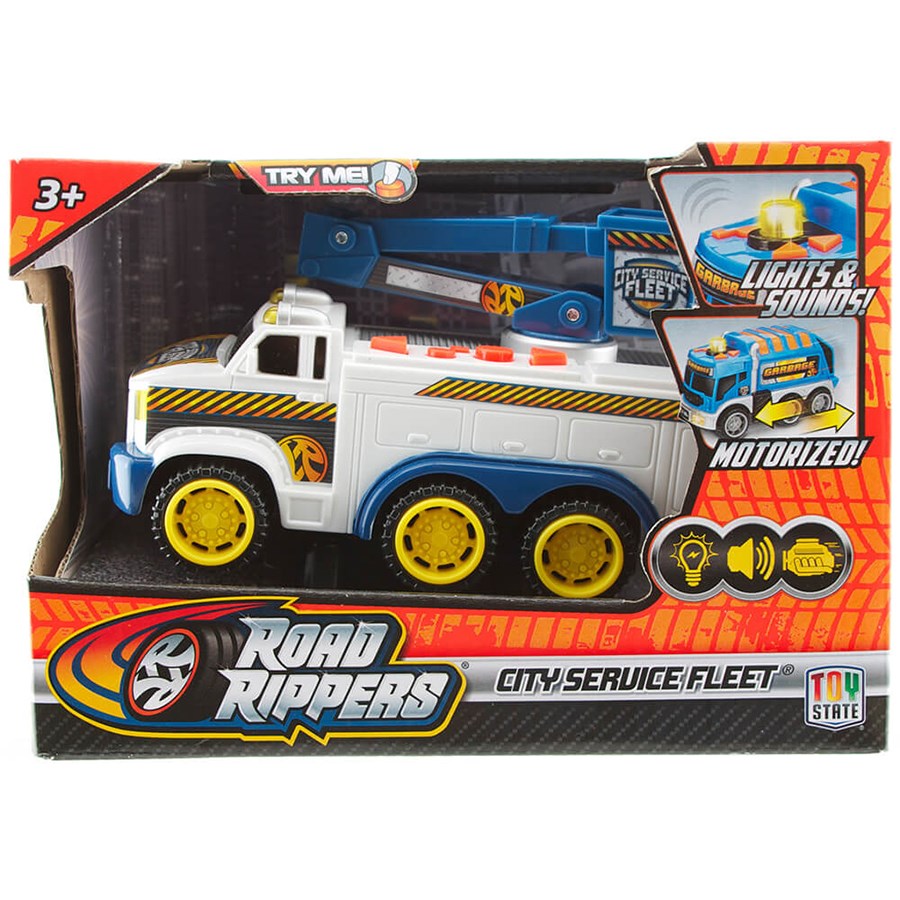 Road Rippers Sesli Ve Işıklı Mini Hizmet Aracı Vinç