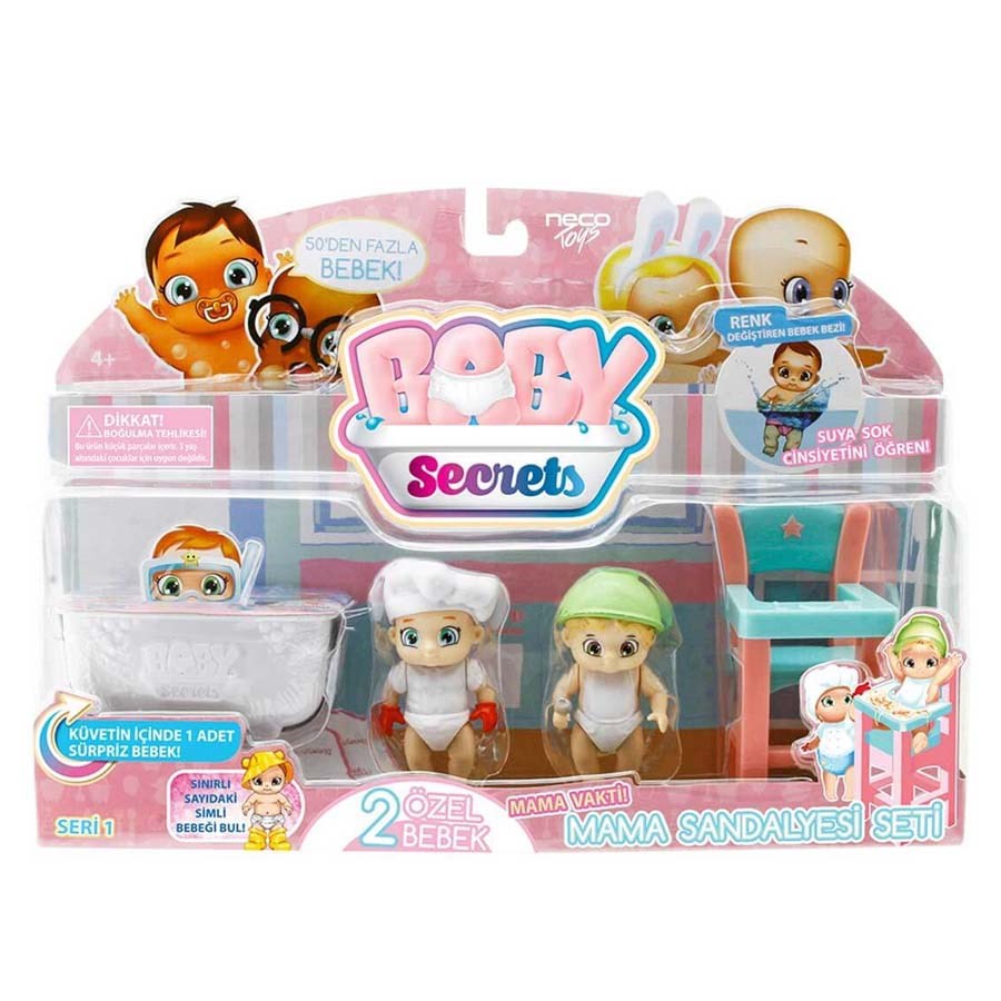 Baby Secrets Süpriz Figür Mama Sandalyesi Seti