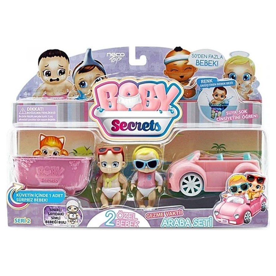 Baby Secrets Sürpriz Figür ve Oyun Seti Seri 2 Araba Seti/