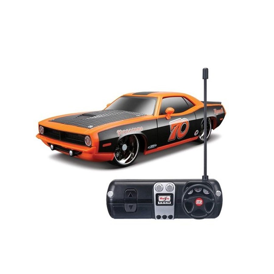 Maisto Tech 1970 Plymouth Hemi C Uzaktan Kumandalı Araba Turuncu/