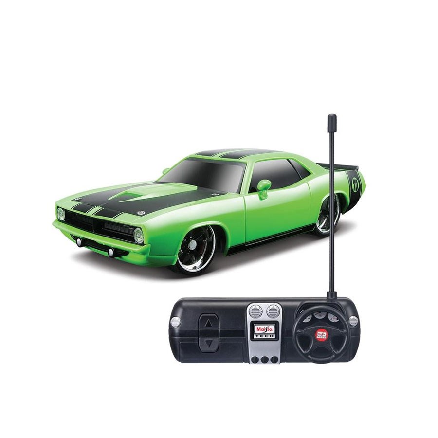 Maisto Tech 1970 Plymouth Hemi C Uzaktan Kumandalı Araba Yeşil