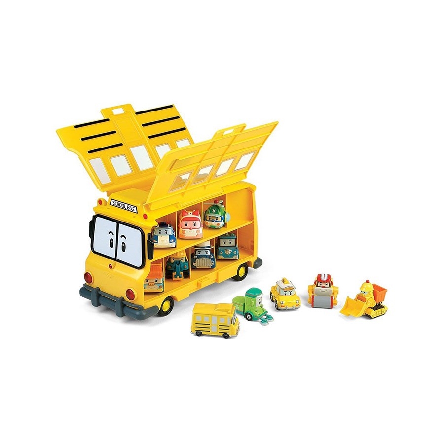 Robocar Poli Okul Otobüsü Figür Kutusu 