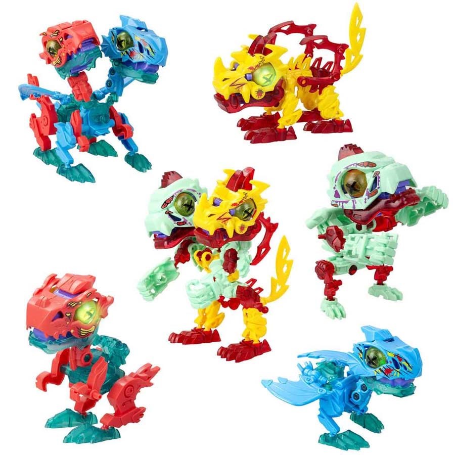 Biopod Zombies İkili Dinozor Robot 8li 