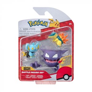 Pokemon Battle 3lü Figür Seti/Pikachu-Absol-Ditto Shinx-Haunter-Cyndaq