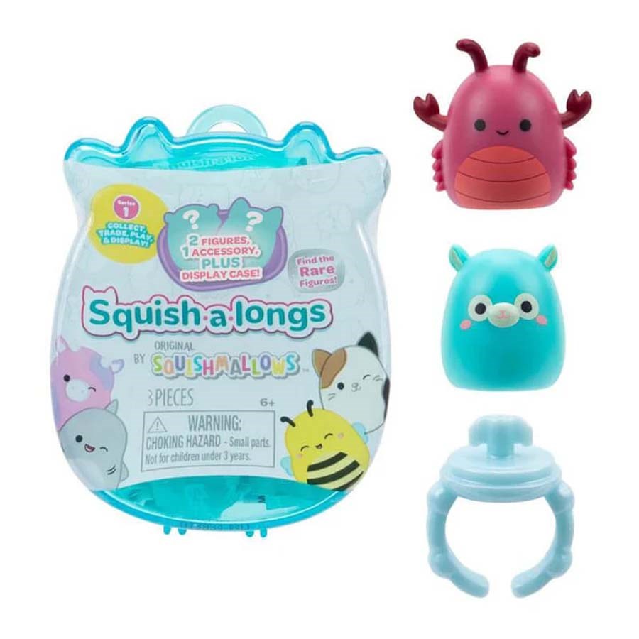 Squish-a-longs 2 Figür+ Yüzük Sürpriz Paket Seri-1 