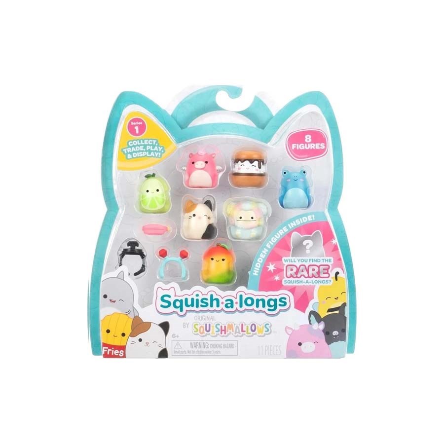 Squish-a-longs 8 Figür + Yüzük Set Seri-2 