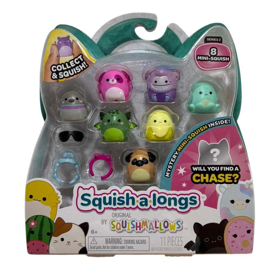 Squish-a-longs 8 Figür + Yüzük Set Seri-2 