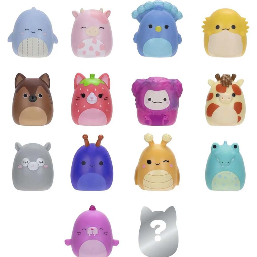 Squish-a-longs 14 Figür + Yüzük Set Seri-2 