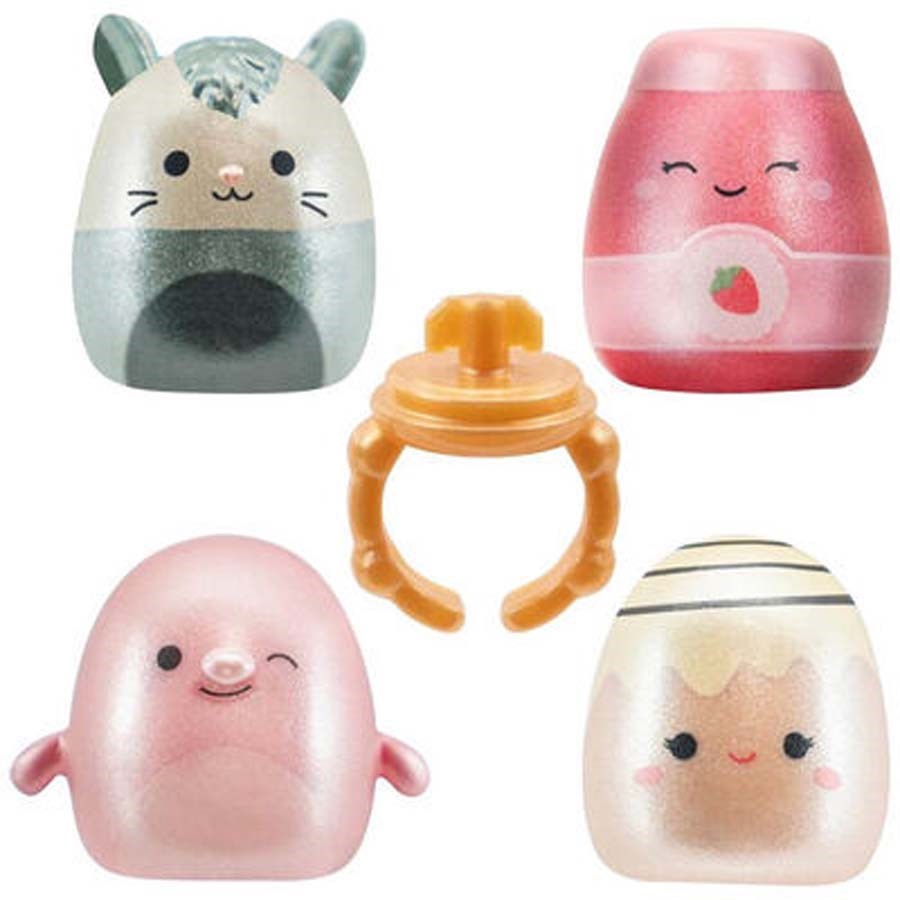 Squish-a-longs 2 Figür + Yüzük Sürpriz Paket 
